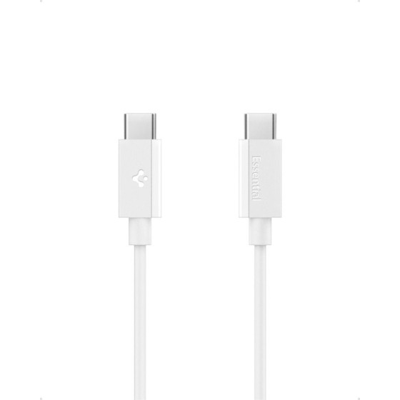 Spigen EB6010CC Essential - USB-C To USB-C Cable Pd 60W 1m (White) - (ACA08717)