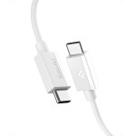 Spigen EB6020CC Essential - USB-C To USB-C Cable Pd 60W 2m (White) - (ACA08719)