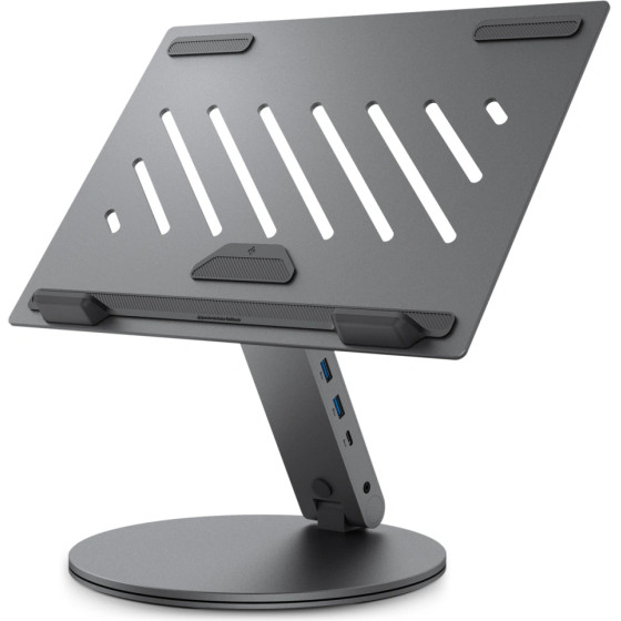 Spigen LD204H Laptop Stand Hub - Laptop Stand With 6-in-1 Hub (Space Grey) - (AMP08885)