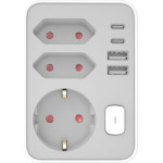 Technik Professional ����� ��������� 3 ������ + 2 x USB-C + 2 x USB-A + ���������
