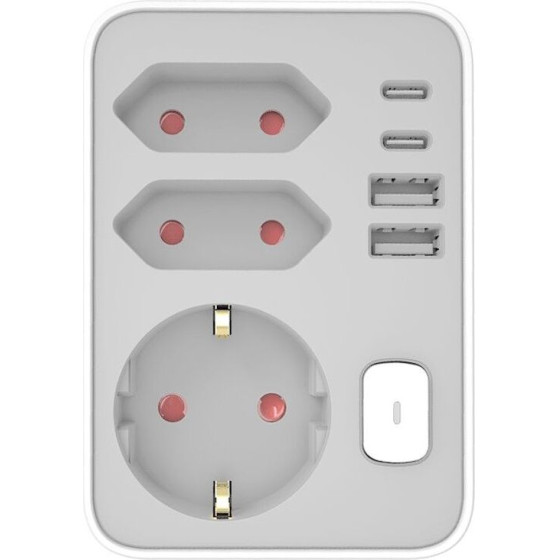 Technik Professional ����� ��������� 3 ������ + 2 x USB-C + 2 x USB-A + ���������