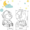 GSC ��������� ������� - ��������� Astronaut Star Projection Light Led ����� - (202800015)