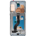Lcd Display For Samsung S20 Plus Grey Soft Oled With Frame OEM