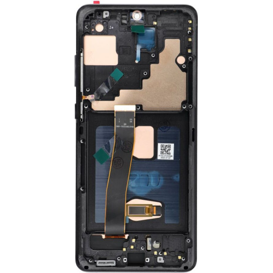 Lcd Display For Samsung S20 Ultra Black Soft Oled With Frame OEM
