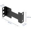 DeLock ���������� ��������� ������ ��� Rack ��� 10cm, 1U, ����� - (67272)