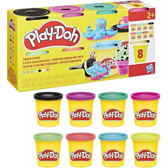 Hasbro Play-Doh: Doh & More - Vibrant 8 Pack (G0692)