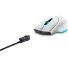 Dell Alienware Wireless Gaming Mouse - AW620M - Lunar Light - (545-BBFC)