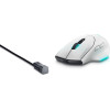 Dell Alienware Wireless Gaming Mouse - AW620M - Lunar Light - (545-BBFC)