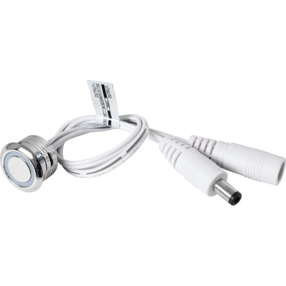 GloboStar BUTTON ����������� �������� ��������� ���� On/Off & Push Dimming LED DC 12-24V 1 x 4A 96W Max IP20 ���� - �2 x �2 x �1.2cm - 2 ������ ������� - (70793)
