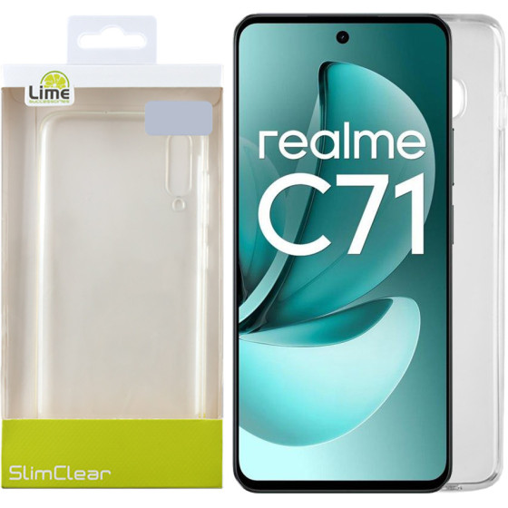 Lime Successories Lime ���� Realme C71 6.67'' Slimclear Tpu Full Camera Protection �������
