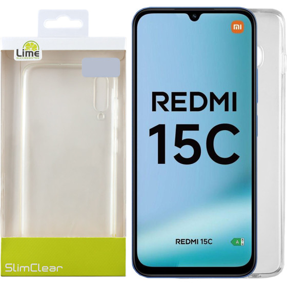 Lime Successories Lime ���� Xiaomi Redmi 15C 5G 6.9'' Slimclear Tpu Full Camera Protection �������