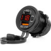 AMiO ����� �� 2 ����� Usb ��� ������� ���������� �� ��������+������ 12/24V QUICKCHARGE3.0 ��������� ����� ���� - 1 ���. - (04222)