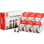 AMiO ������ Led H1/H3/H4(x3)/H7(x9)/HB3/HB4 12V 60W 6.000K 5.600lm Led CAN-Bus Hybrid Series - ��� 16 ���. - (04120)
