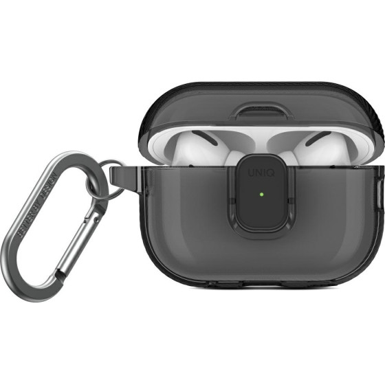 UNIQ Case Glase Pro For Airpods Pro 2 Lock Case Smoke - (UNIQ-AIRPODSPRO2-GLSPGSMK)