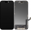 MP Lcd Display Module For Apple Iphone 15, Soft Oled Fhd Ic Movable Version, Aftermarket, Black