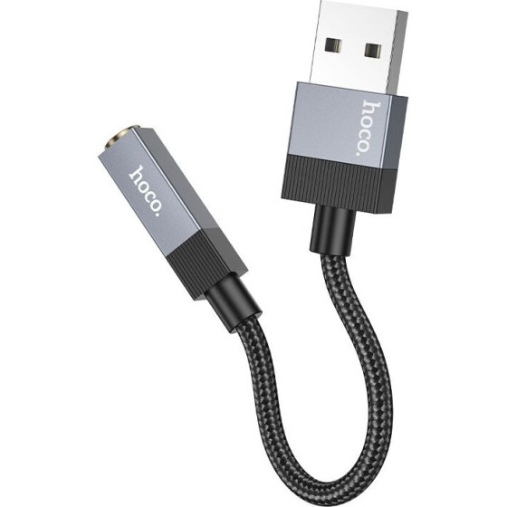 Hoco Adapter Aux Usb A (male) To Jack 3,5 Mm (female) UPA32D black