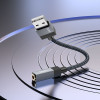Hoco Adapter Aux Usb A (male) To Jack 3,5 Mm (female) UPA32D black