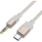 Hoco Cable Aux Jack 3,5 Mm (male) To Usb C (male) 1 m UPA32B gold