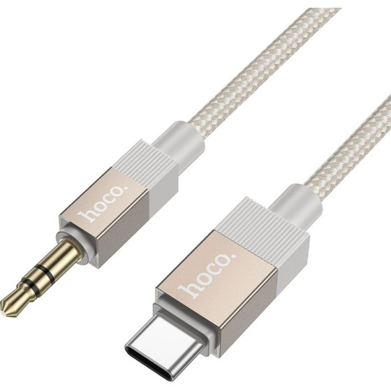 Hoco Cable Aux Jack 3,5 Mm (male) To Usb C (male) 1 m UPA32B gold