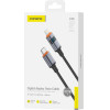 Foneng ������� �������� Usb 2.0 Power Display Aluminum Alloy Braided Usb C �� Lightning Pd 27W 1.2m ����� - (X116)