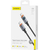Foneng ������� �������� Usb 2.0 Power Display Aluminum Alloy Braided Usb C �� Usb C 60W 1.2m ����� - (X116)