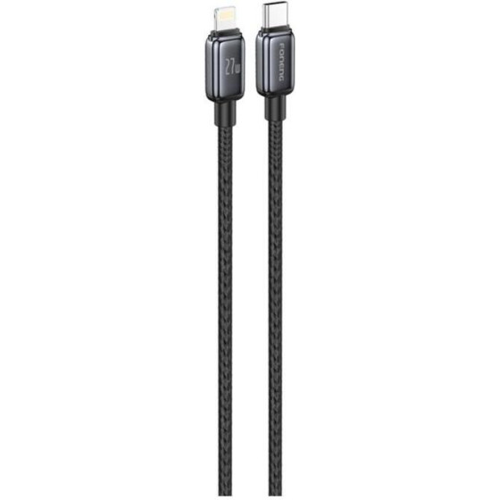 Foneng ������� �������� Usb 2.0 Zinc Alloy Head Braided Usb C �� Lightning Pd 27W 1m ����� - (X119)
