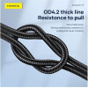Foneng ������� �������� Usb 2.0 Zinc Alloy Head Braided Usb C �� Lightning Pd 27W 1m ����� - (X119)
