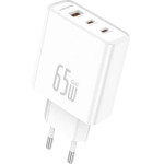 Foneng ��������� �������� ������� �������� �� ������ ����� Usb A & 2xUsb C Gan 65W 3A ����� - (GaN50)