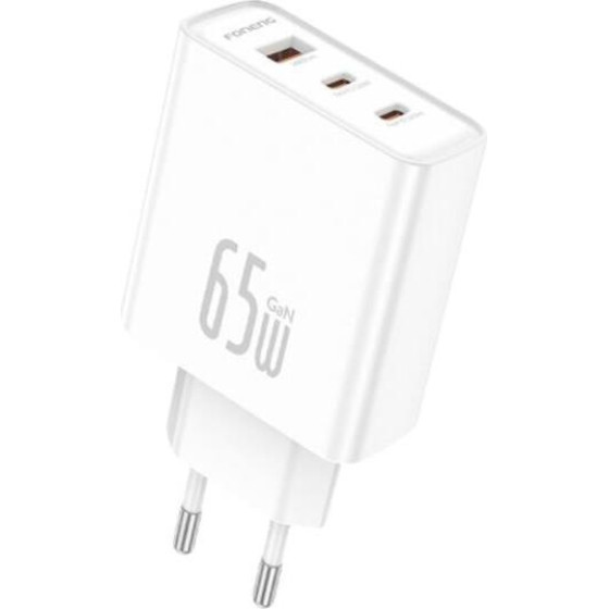 Foneng ��������� �������� ������� �������� �� ������ ����� Usb A & 2xUsb C Gan 65W 3A ����� - (GaN50)