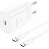 Foneng ��������� �������� ������� �������� �� ����� Usb C Gan 25W 3A & ������� Usb C �� Usb C 1m ����� - (EU51)