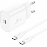 Foneng ��������� �������� ������� �������� �� ����� Usb C Gan 25W 3A & ������� Usb C �� Usb C 1m ����� - (EU51)