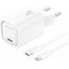 Foneng ��������� �������� ������� �������� �� ����� Usb C Pd 20W 3A & ������� Usb C �� Lightning 1m ����� - (EU69)