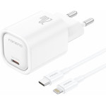 Foneng ��������� �������� ������� �������� �� ����� Usb C Pd 20W 3A & ������� Usb C �� Lightning 1m ����� - (EU69)