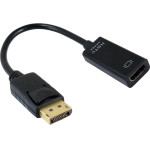 Powertech ���������� Displayport �� Hdmi 4K/60Hz, 0.1m, ������ - (CAB-DP076)