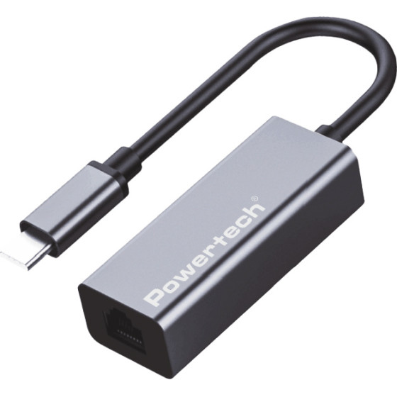 Powertech ���������� ������� USB-C, 1000MBps Ethernet, ���� - (PT-1455)
