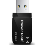 Powertech ��������� Usb ���������� ������� 1300MBps Dual Band Wifi - (PT-1450)