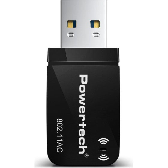 Powertech ��������� Usb ���������� ������� 1300MBps Dual Band Wifi - (PT-1450)