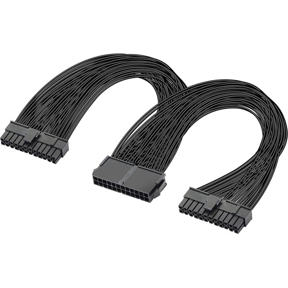 Powertech ������� �������� 24pIn �� 2x 24pIn 0.25m - (CAB-W052)