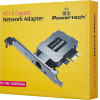 Powertech ����� ��������� ������� Pcie �� RJ45 1000MBps - (PT-1453)