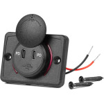 AMiO ����� �� 2 ����� Usb ��� ������ 12/24V ��������� ��������� ����� �� ������� Led ��� ����� - 1 ���. - (04232)