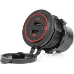 AMiO ����� �� 2 ����� USB-C �� �������� ��� ������ 12/24V ��������� �� ������� Led ��� ����� - 1 ���. - (04224)