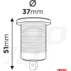 AMiO ����� �� 2 ����� USB-C �� �������� ��� ������ 12/24V ��������� �� ������� Led ��� ����� - 1 ���. - (04224)