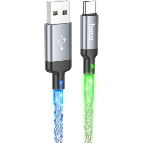 Hoco Cable Usb A To Type C 3A U112 1 m gray