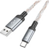 Hoco Cable Usb A To Type C 3A U112 1 m gray