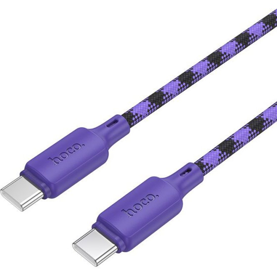 Hoco Cable Usb C To Usb C 3A 60W 1 m X116 Gradient purple