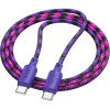 Hoco Cable Usb C To Usb C 3A 60W 1 m X116 Gradient purple
