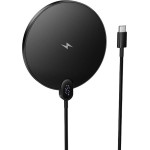 Hoco Wireless Charger CW62 15W With Cable Usb C And Digital Display black