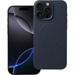 Silicone Mag Cover (Big hole) Case Compatible With Magsafe For Iphone 16 Pro Max Blue Titanium OEM