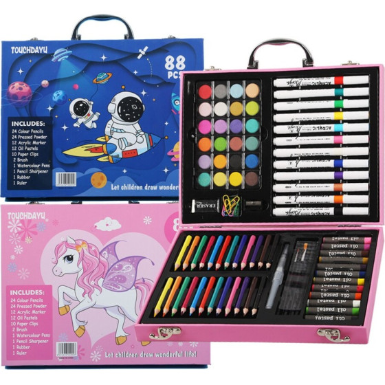 EXTRALINK Art Painting Set, Blue Astronaut 88 Pieces - (EX.26972)