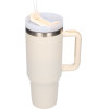 EXTRALINK Black Forest | Thermo Mug With Straw | Thermos With handle, 1200ml, Beige - (EX.28617)